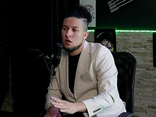 Latina in lingerie explains massage preliminaries, expands knowledge on female body and squirting with cadu breathless on sheer red