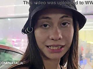 I meet my ex-girlfriend at the market and pay her bill in exchange for sex, bending her over for passionate teen 18+ action with her cute ass and pussy.