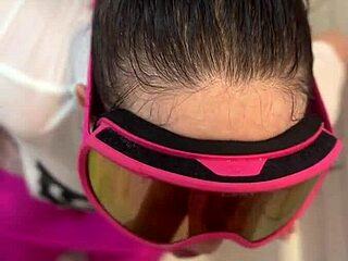 Bathroom adventure with dickflash leads to facial in part 2