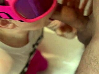 Bathroom adventure with dickflash leads to facial in part 2