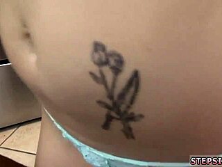 Small blonde teen 18+ gets intense anal from stepbro