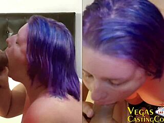 Misty Mae BBW masturbates solo POV! Deep throats big cock in Las Vegas!