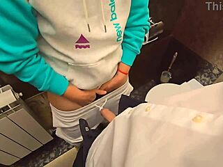 Teacher's Wet Panties Filled in School Toilet.