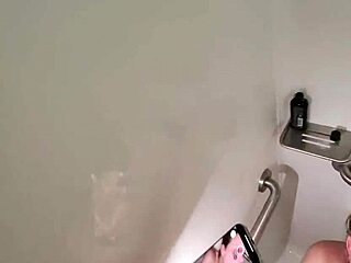 I gives pov public shower blowjob to hot wife behind scenes