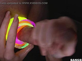 Kendall Karson enjoys an oiled handjob session.