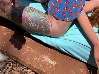 My stepmother arrives tired from work and relaxes with a toy.