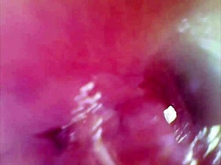 watch real pussy contractions during orgasm with sperm inside