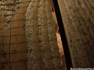 The slave watches the madame in a voyeur scene.