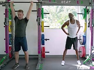 Cory Chase Trades Loyalty for Big Black Cock in Gym Cheating Scene