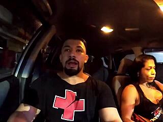 Brunette milf passionately fucks in this intense scene