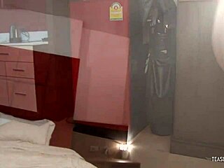 does the asian babe say 'take my wet pussy with hard dick' while riding cowgirl?