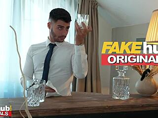 Fakehub posh english blonde milf gets her mature pussy fucked in first class airport lounge