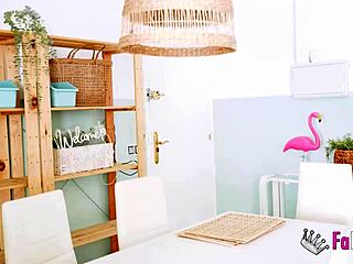 Curvy mature milf with big natural tits deflowers 18-year-old boy in quickie doggystyle fuck