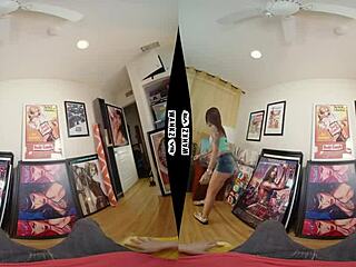 WankzVR Holly Hendrix Framed In Interracial Reality Sex Scene