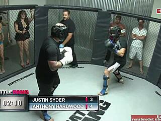 Chubby Brunette Slut With Big Tits Fucks With A Fighter