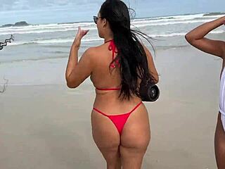 Spring Break Beach 4some with Teens