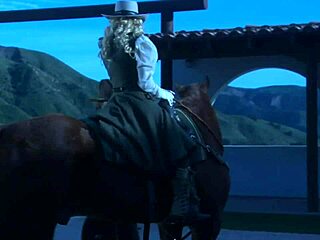 Brooke Ballentyne fucks the ranch hand outdoors!