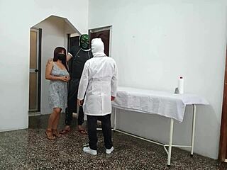 Why did the cheating whore get fucked by her doctor in this kinky roleplay?