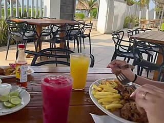 Desperate tourist gets fucked in athletic workout interview