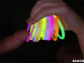 Kendall Karson enjoys an oiled handjob session.