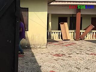 I caught landlord bent over fucking church member doggystyle outdoors