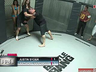 Chubby Brunette Slut With Big Tits Fucks With A Fighter