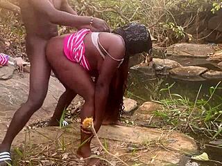 I Feel So Thrilled By Perfect Boobs Village Girl Fucked In Stream With Big Ass Ebony Hairy Quickie Rough Tits