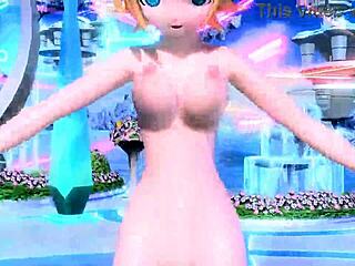 Can Kagamine Rin In Love Song Project Diva Show Full Nude With Big Tits?