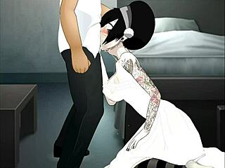 SUPER DEEP THROAT Action in Random Scene