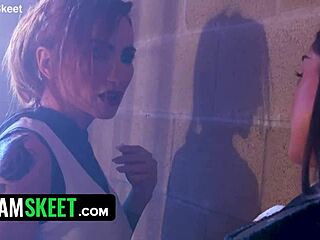 vi dominates little 18+ caitlyn with rough strapon in arcane parody 😈