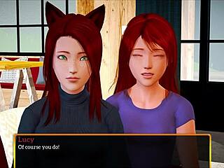 Hey, check out episode 432 of my new family with the big tits brunette milf and teen