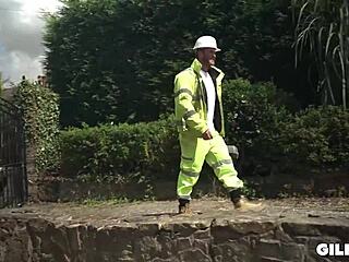 Young guy with hardcore action fucked plump curvy granny in mature fat scene