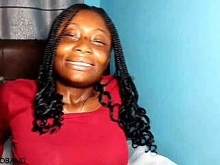 Casting this 9ja girl, she's fingering and masturbating herself so hard with dildo in dirty ebony solo interview