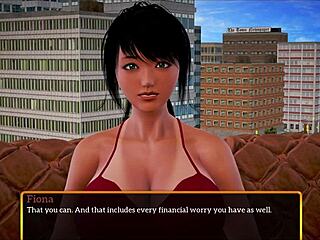 Brunette with big tits and ass teases huge cock in family setting