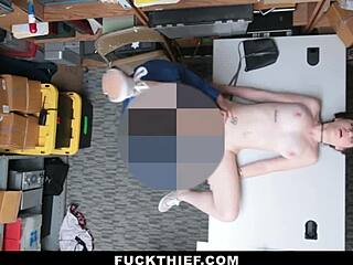 Shoplifting Teen Punished By Monster Cock