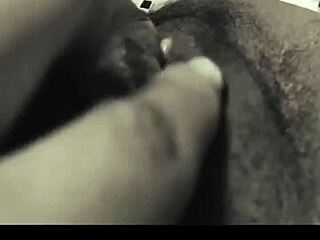 The HORNY stepmom RUBS her WET pussy. She feels intense arousal building up.