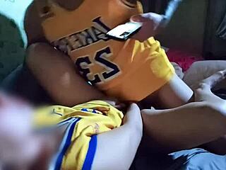 Petite Asian Girlfriend Gets Creampied While on Call