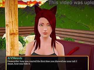 I'm exploring my new family dynamics in this amateur homemade game with big tits brunette teen