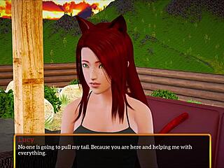 I'm exploring my new family dynamics in this amateur homemade game with big tits brunette teen