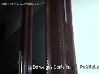 european brunette gets picked up for hardcore public pov banging outdoors in shaved pussy action