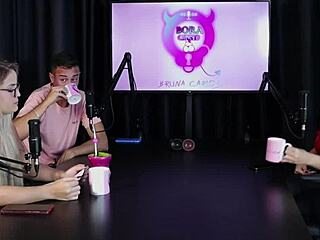 Blonde brazilian swingers explore group lingerie play in glamorous compilation