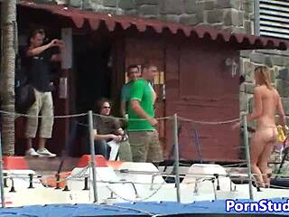 Public Nude Fetish Eurobabe Rides Waterbike