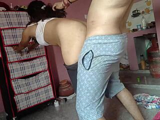 I got fucked by my gym trainer in athletic shorts during workout