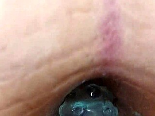 I strap-on fucked boyfriend's ass until he creampied my pussy!