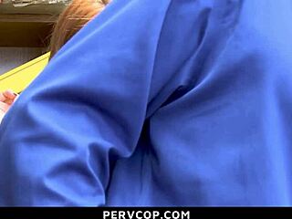 Ella Hughes gets caught stealing at the store and the manager detains her in the office for hardcore doggystyle fucking punishment