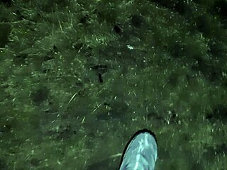 Village girl masturbates wildly in freezing barn!