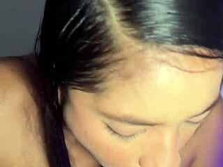 Amateur Couple Nysdel Enjoys Fun With Stepsister's Boyfriend's Cock Through Deepthroat And Handjob Play.