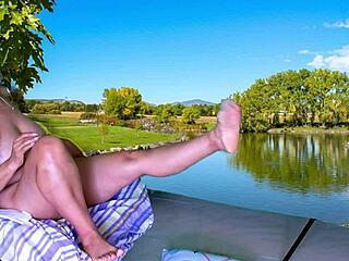 Come on, let's have outdoor sex with licking shaved pussy and creampie in this preview with Agarabas and Olpr.