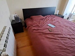 Latina maid with creamy pussy in jeans and flip flops gets seduced by massage!