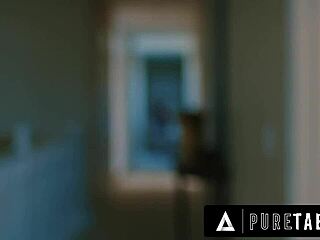 Shocked petite Lulu Chu catches neighbors Seth Gamble and Kimmy Kimm in rough BDSM sex tape. They pull her into intense FFM threesome with deepthroat and doggystyle domination.